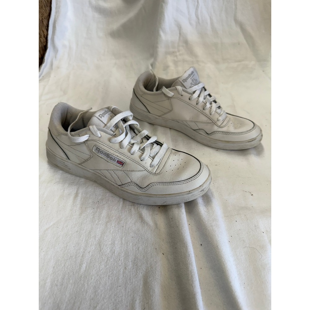 Reebok Royal Techque T White Leather Sneakers Mens 9 V63340 Low Top Shoes